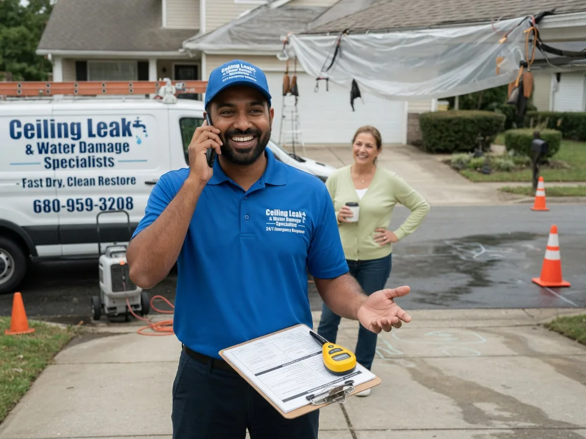 Ceiling Leak Cleanup Midway, TX FAQs